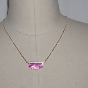 Kendra Scott Pink and Gold Necklace